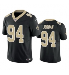 Men New Orleans Saints 94 Cameron Jordan Black 2023 F.U.S.E. Vapor Untouchable Limited Stitched Jersey