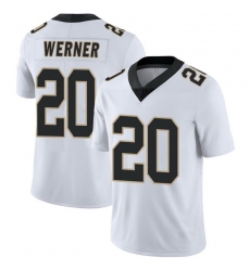Men New Orleans Saints Pete Werner #20 White Vapor Limited Stitched NFL Jersey