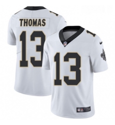 Mens Nike New Orleans Saints 13 Michael Thomas White Vapor Untouchable Limited Player NFL Jersey