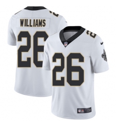 Mens Nike New Orleans Saints 26 P. J. Williams White Vapor Untouchable Limited Player NFL Jersey