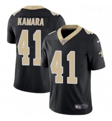 Mens Nike New Orleans Saints 41 Alvin Kamara Black Team Color Vapor Untouchable Limited Player NFL Jersey