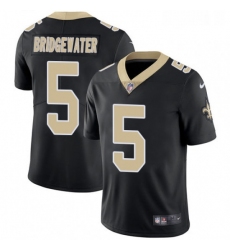 Mens Nike New Orleans Saints 5 Teddy Bridgewater Black Team Color Vapor Untouchable Limited Player NFL Jersey