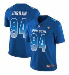Mens Nike New Orleans Saints 94 Cameron Jordan Limited Royal Blue 2018 Pro Bowl NFL Jersey
