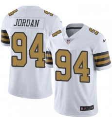 Mens Nike New Orleans Saints 94 Cameron Jordan Limited White Rush Vapor Untouchable NFL Jersey