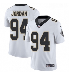 Mens Nike New Orleans Saints 94 Cameron Jordan White Vapor Untouchable Limited Player NFL Jersey