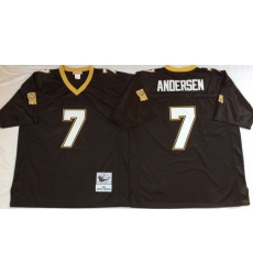 Mitchell And Ness Saints #7 ANDERSAN Black Throwback Stitched NFL Jersey