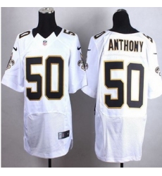 New New Orleans Saints #50 Stephone Anthony White Men' Stitched NFL Elite Jersey