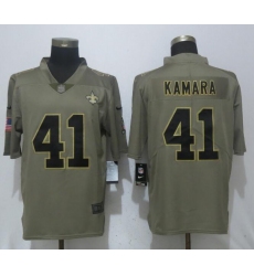 New Nike New Orleans Saints #41 Kamara Olive Salute To Service Limited Jersey