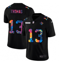 New Orleans Saints 13 Michael Thomas Men Nike Multi Color Black 2020 NFL Crucial Catch Vapor Untouchable Limited Jersey