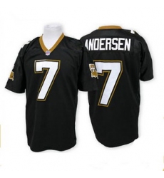 New Orleans Saints 7 Morten Andersen Throwback Black jersey
