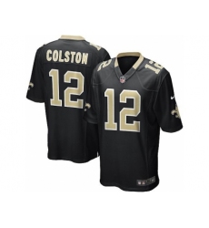 Nike New Orleans Saints 12 Marques Colston black Game NFL Jersey