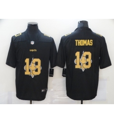 Nike New Orleans Saints 13 Michael Thomas Black Shadow Logo Limited Jersey