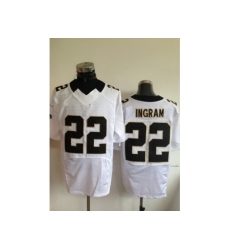 Nike New Orleans Saints 22 Mark Ingram White Elite NFL Jersey