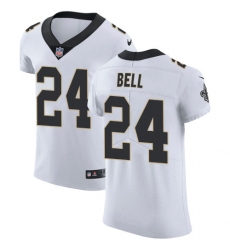 Nike New Orleans Saints 24 Vonn Bell White Men Stitched NFL Vapor Untouchable Elite Jersey