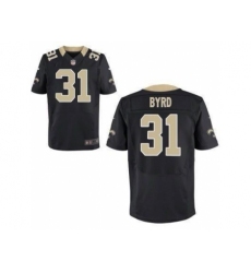 Nike New Orleans Saints 31 Jairus Byrd Black Elite NFL Jersey