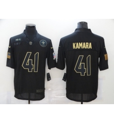 Nike New Orleans Saints 41 Alvin Kamara Black 2020 Salute To Service Limited Jersey
