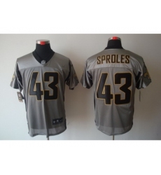 Nike New Orleans Saints 43 Darren Sproles Grey Elite Shadow NFL Jersey