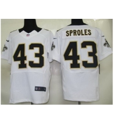 Nike New Orleans Saints 43 Darren Sproles White Elite NFL Jersey