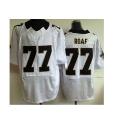 Nike New Orleans Saints 77 Willie Roaf White Elite NFL Jersey