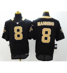 Nike New Orleans Saints 8 Archie Manning black Elite NFL Jersey