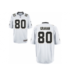 Nike New Orleans Saints 80 Jimmy Graham White Game NFL Jersey