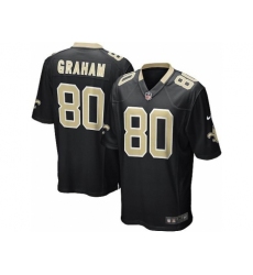 Nike New Orleans Saints 80 Jimmy Graham black Game NFL Jersey