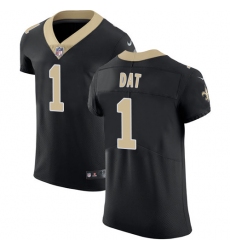 Nike Saints #1 Who Dat Black Team Color Mens Stitched NFL Vapor Untouchable Elite Jersey