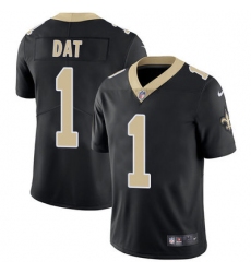 Nike Saints #1 Who Dat Black Team Color Mens Stitched NFL Vapor Untouchable Limited Jersey