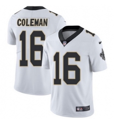 Nike Saints #16 Brandon Coleman White Mens Stitched NFL Vapor Untouchable Limited Jersey