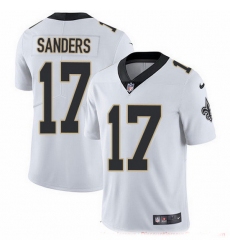 Nike Saints 17 Emmanuel Sanders White Men Stitched NFL Vapor Untouchable Limited Jersey
