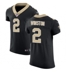 Nike Saints 2 Jameis Winston Black Team Color Men Stitched NFL Vapor Untouchable Elite Jersey