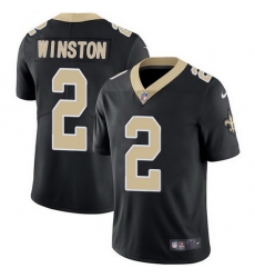 Nike Saints 2 Jameis Winston Black Team Color Men Stitched NFL Vapor Untouchable Limited Jersey