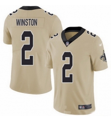 Nike Saints 2 Jameis Winston Gold Men Stitched NFL Limited Inverted Legend Jersey