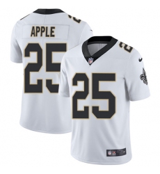 Nike Saints #25 Eli Apple White Men Stitched NFL Vapor Untouchable Limited Jersey