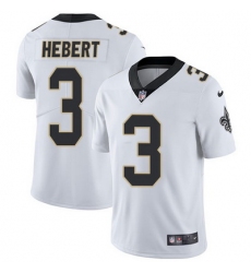 Nike Saints #3 Bobby Hebert White Mens Stitched NFL Vapor Untouchable Limited Jersey