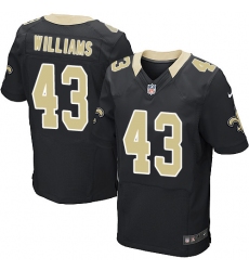 Nike Saints #43 Marcus Williams Black Team Color Mens Stitched NFL Elite Jersey