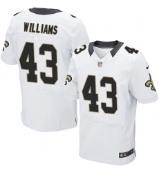 Nike Saints #43 Marcus Williams White Mens Stitched NFL Elite Jersey