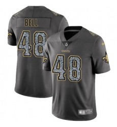 Nike Saints #48 Vonn Bell Gray Static Mens NFL Vapor Untouchable Game Jersey
