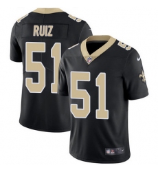 Nike Saints 51 Cesar Ruiz Black Team Color Men Stitched NFL Vapor Untouchable Limited Jersey