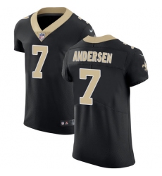 Nike Saints #7 Morten Andersen Black Team Color Mens Stitched NFL Vapor Untouchable Elite Jersey