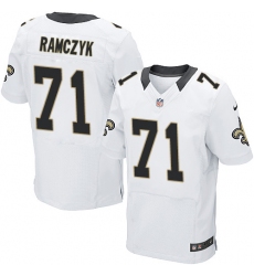 Nike Saints #71 Ryan Ramczyk White Mens Stitched NFL Elite Jersey