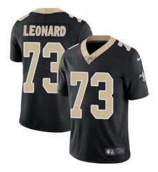 Nike Saints #73 Rick Leonard Black Team Color Mens Stitched NFL Vapor Untouchable Limited Jersey