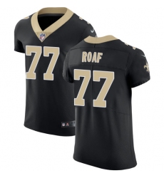 Nike Saints #77 Willie Roaf Black Team Color Mens Stitched NFL Vapor Untouchable Elite Jersey