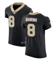 Nike Saints #8 Archie Manning Black Team Color Mens Stitched NFL Vapor Untouchable Elite Jersey