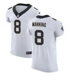 Nike Saints #8 Archie Manning White Mens Stitched NFL Vapor Untouchable Elite Jersey