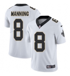 Nike Saints #8 Archie Manning White Mens Stitched NFL Vapor Untouchable Limited Jersey