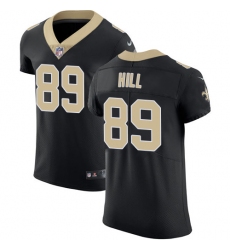 Nike Saints #89 Josh Hill Black Team Color Mens Stitched NFL Vapor Untouchable Elite Jersey