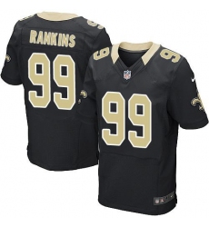 Nike Saints #99 Sheldon Rankins Black Team Color Mens Stitched NFL Elite Jersey