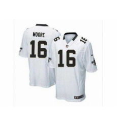 Nike new orleans saints 16 lance moore white game NFL Jersey