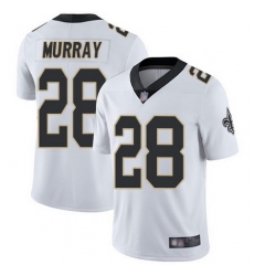Saints #28 Latavius Murray White Men Stitched Football Vapor Untouchable Limited Jersey